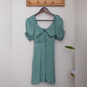 Wild fable green silk dress